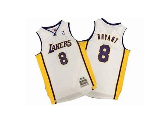 Men Los Angeles Lakers #8 Bryant white jerseys->indianapolis colts->NFL Jersey